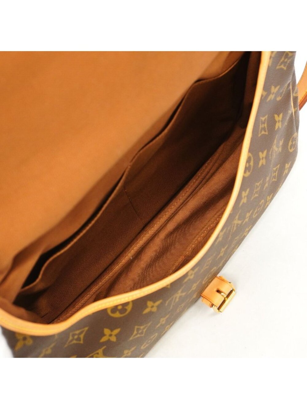 Louis Vuitton Shoulder Bag Monogram Saumur 35 Brown - Picture 11 of 12